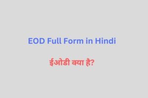 EOD Meaning in Hindi