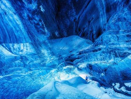 आइस केव, आईसलैंड (बर्फ की गुफा)